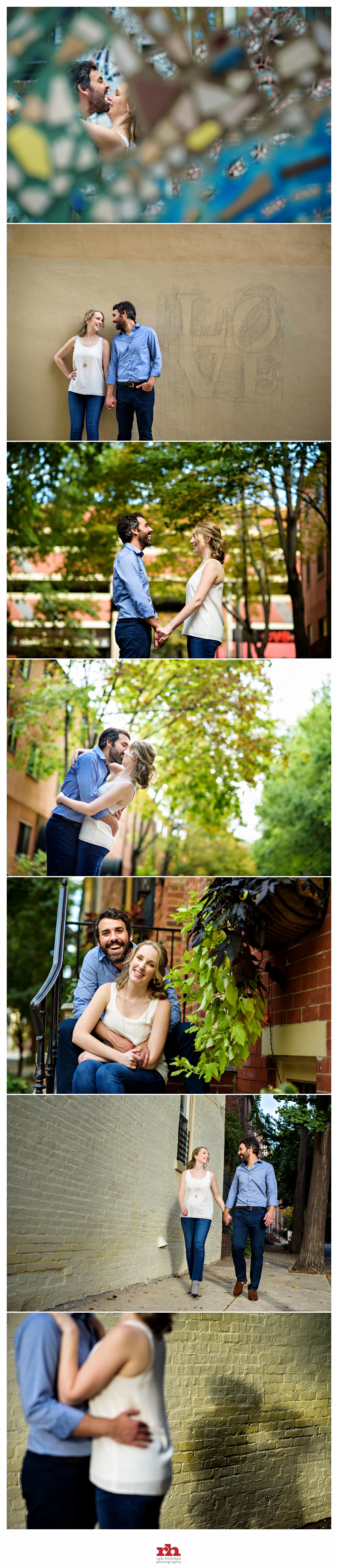 A couple in love during their Philadelphia Engagement Session!